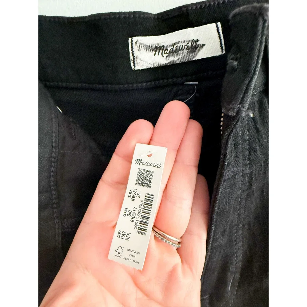 Madewell | The Perfect Vintage Jean Black High Rise Tapered Jeans | Sz 26